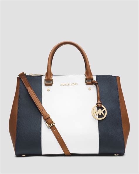 michael kors navy jet set striped travel tote|Michael Kors jet set luggage.